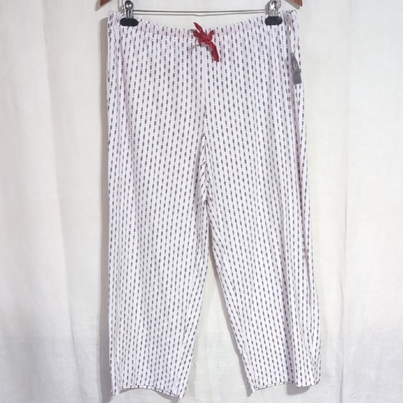 PJ Couture White Grey Lounge Pajama Pants Size Extra Large - Picture 1 of 5
